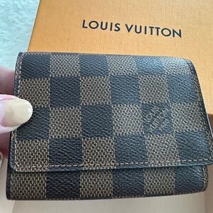 Louis Vuitton Damier Ebene Card Holder With Box